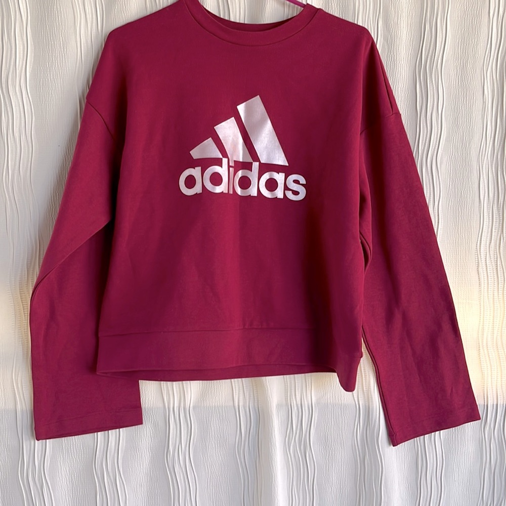 Adidas Fleece Pullover Sweatshirt NWOT